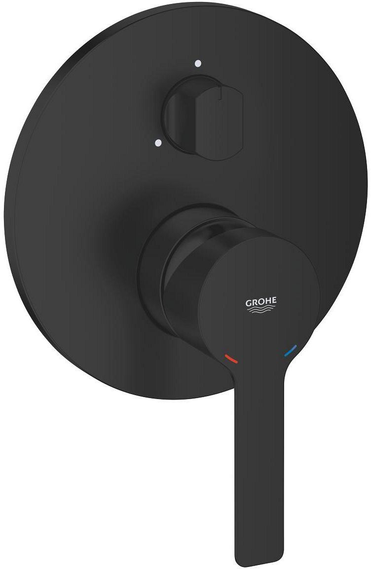 Darmowa Dostawa - Bateria wannowo-prysznicowa podtynkowa czarna Grohe Lineare New 240952431