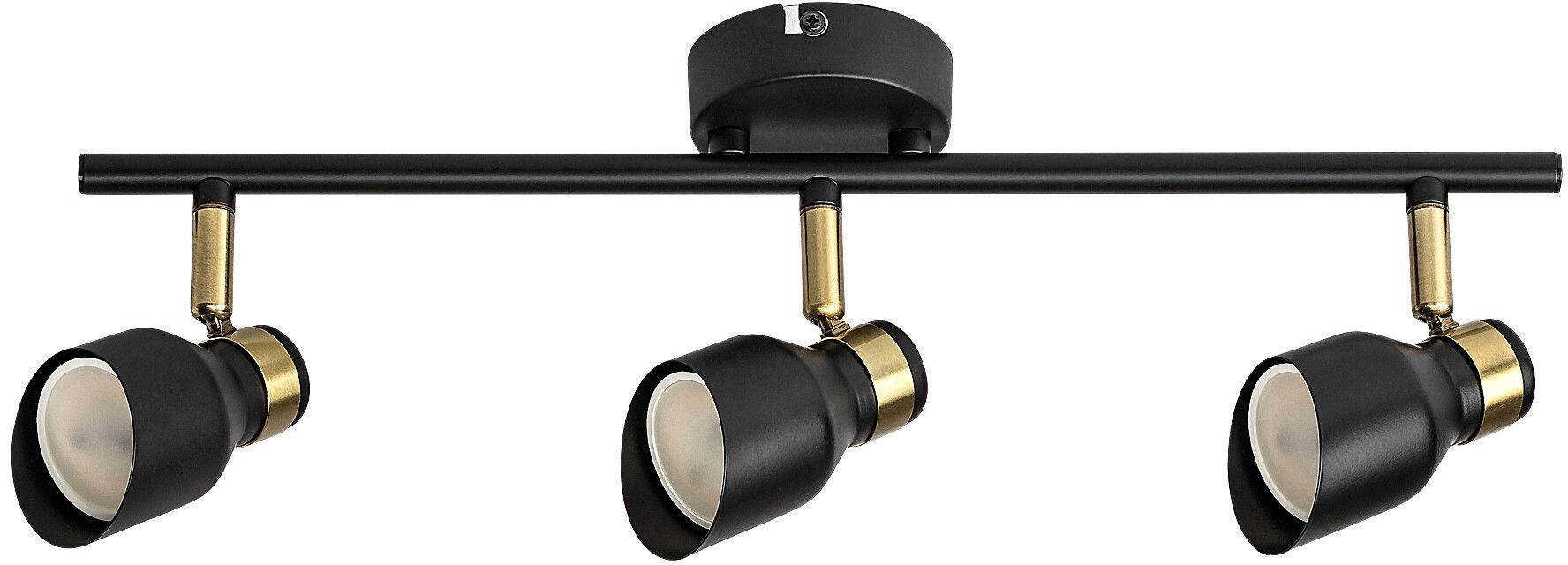 Darmowa Dostawa - Lampa podsufitowa 3x25 W czarna-złota Rabalux Lilou 73049