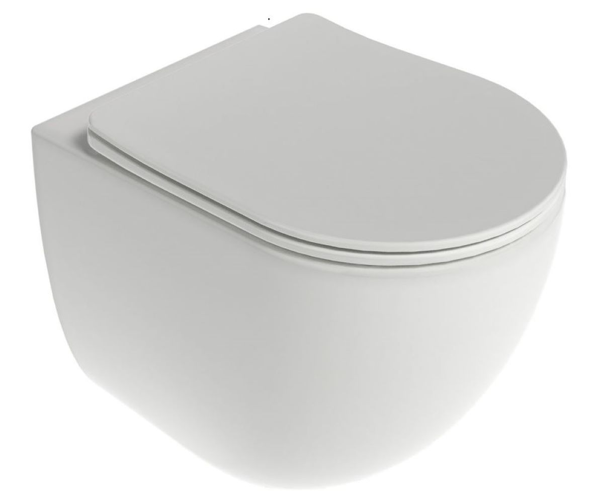 Darmowa Dostawa - Miska WC z deską wolnoopadającą wisząca bez kołnierza ze spłukiwaniem wirowym biały połysk Ravak Chrome X03121
