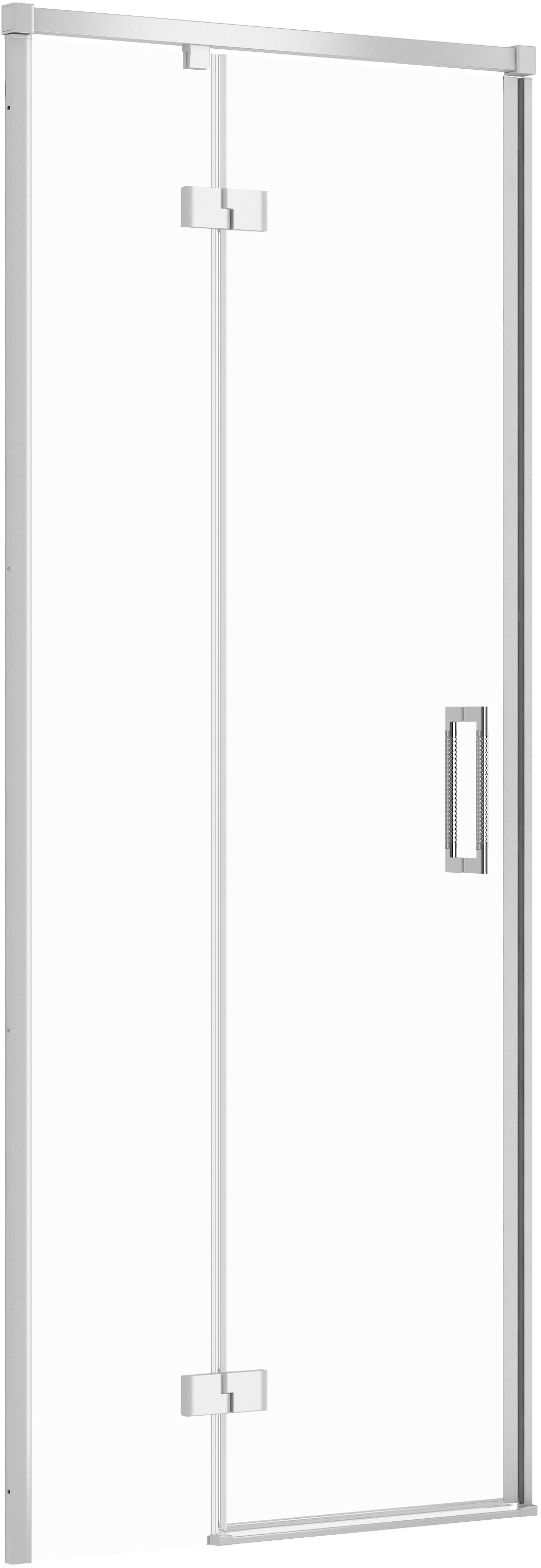 Darmowa Dostawa - Drzwi prysznicowe 80 cm uchylne chrom połysk/szkło przezroczyste Cersanit Larga S932119