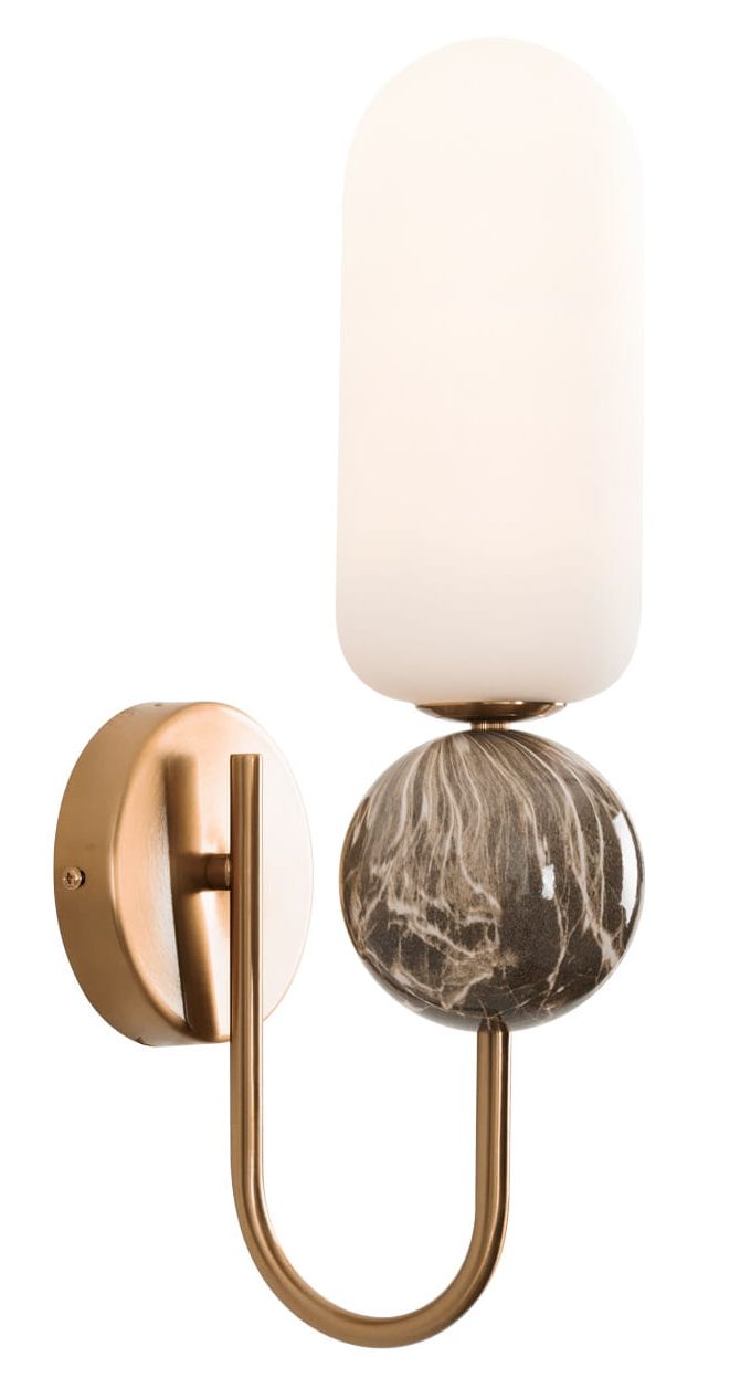 Darmowa Dostawa - Kinkiet 1x7 W biały-złoty MaxLight Nova W0380