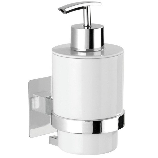 Darmowa Dostawa - Dozownik do mydła ml biały Wenko Turbo-Loc Quadro Ed. 23848800