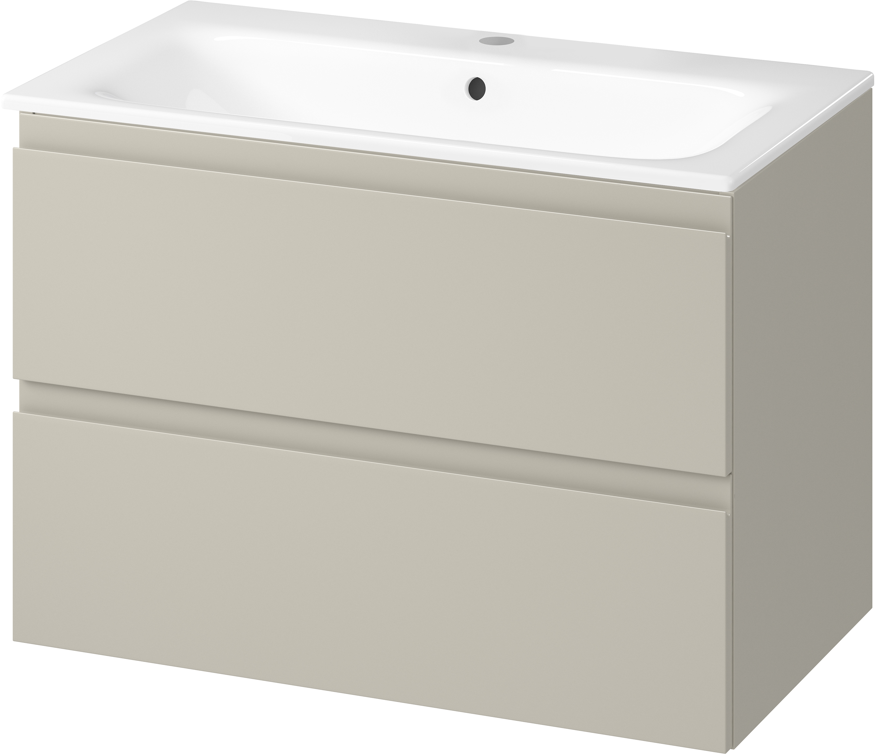 Darmowa Dostawa - Umywalka z szafką 80 cm beżową Cersanit Moduo S801592