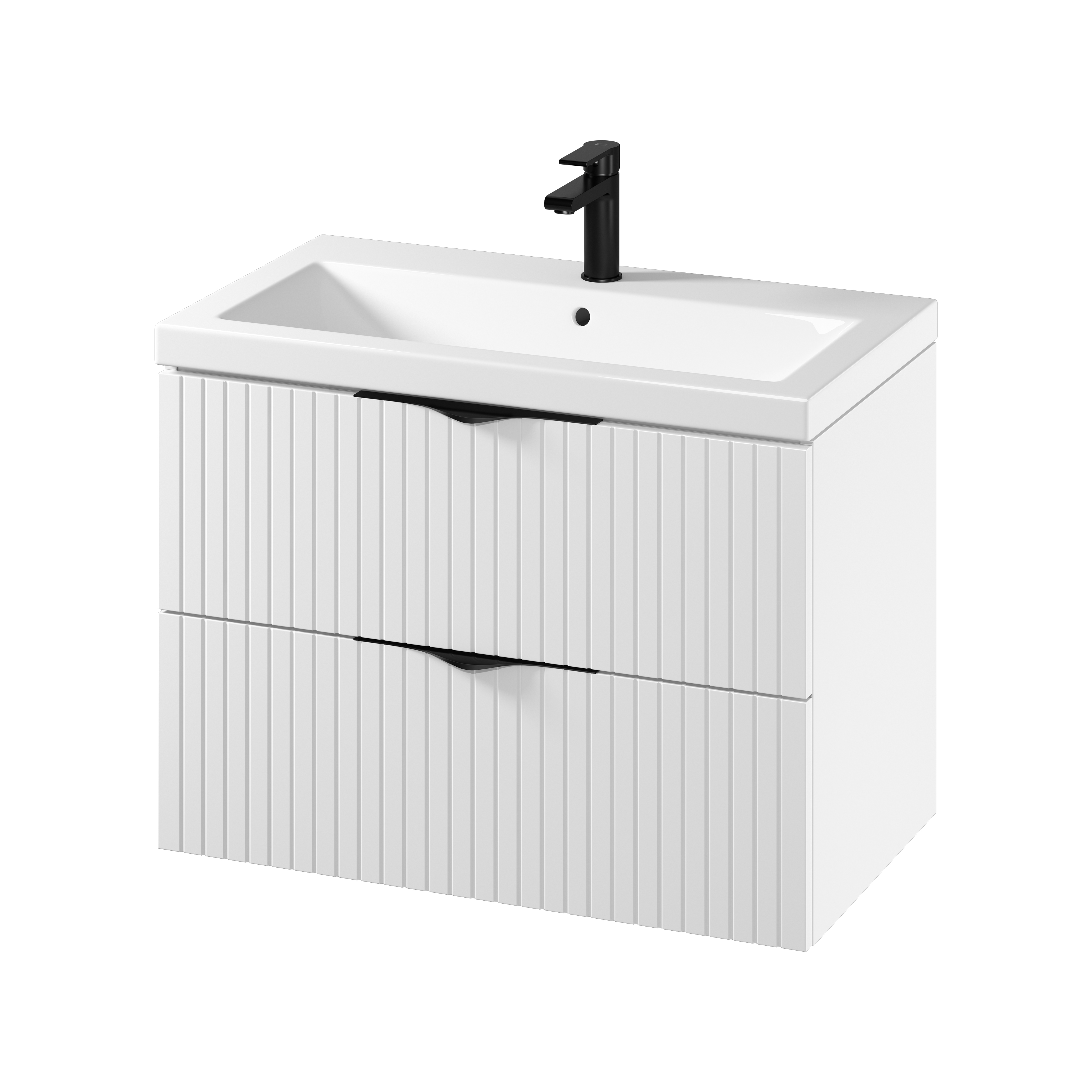 Darmowa Dostawa - Umywalka z szafką 80 cm białą Cersanit Tirso S801547