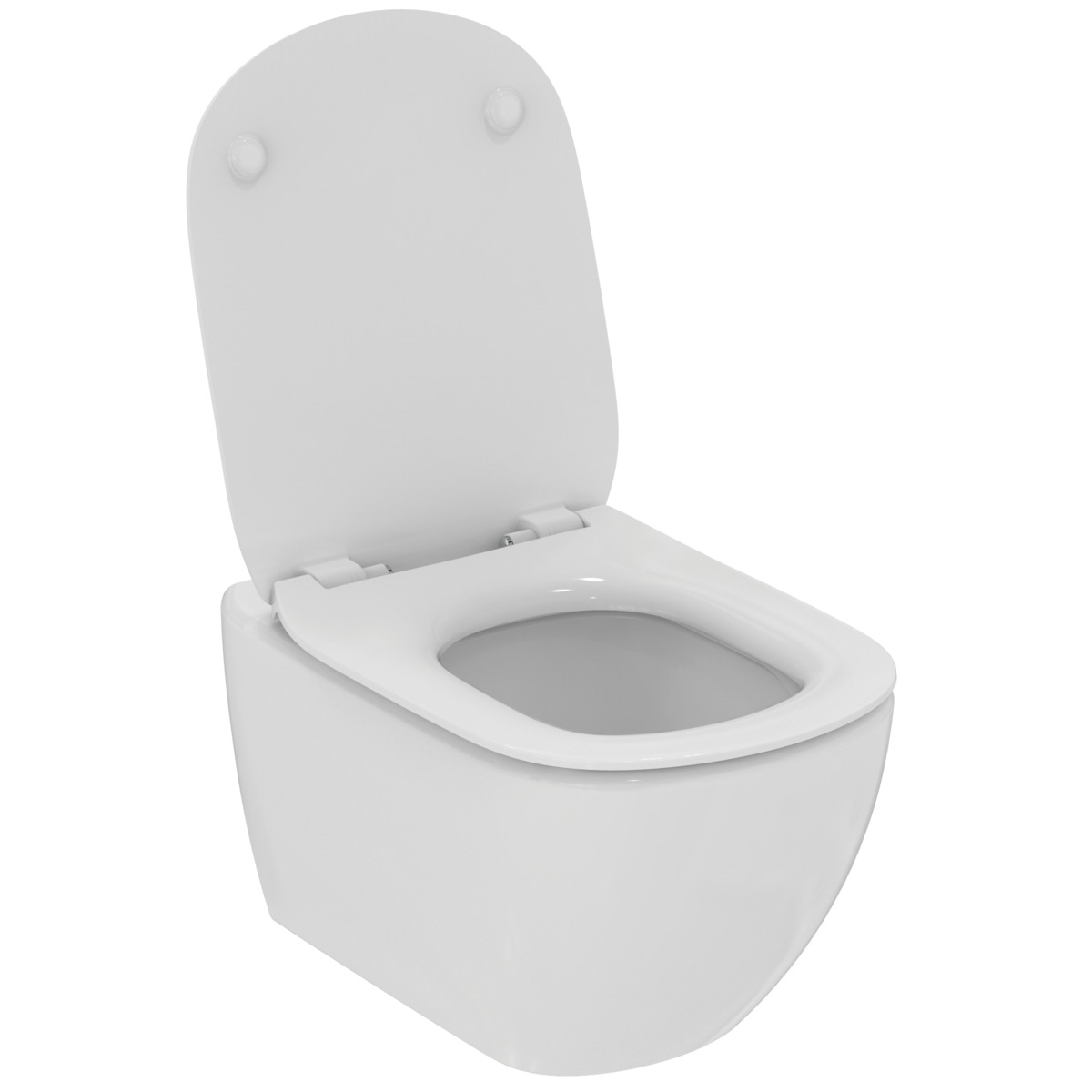 Darmowa Dostawa - Miska WC z deską wolnoopadającą wisząca bez kołnierza biały połysk Ideal Standard Tesi T354601