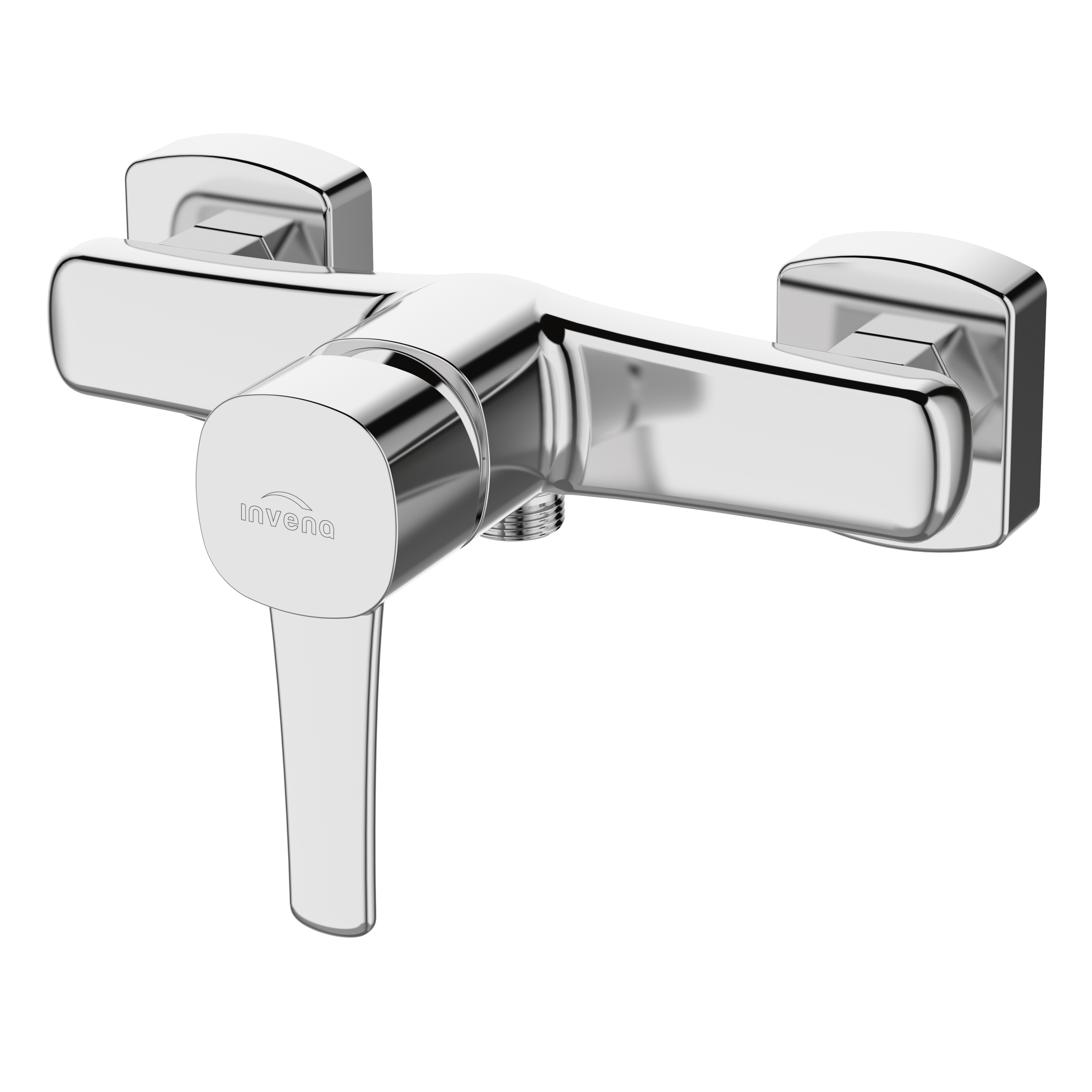 Darmowa Dostawa - Bateria prysznicowa ścienna chrom Invena Glamour BN02001
