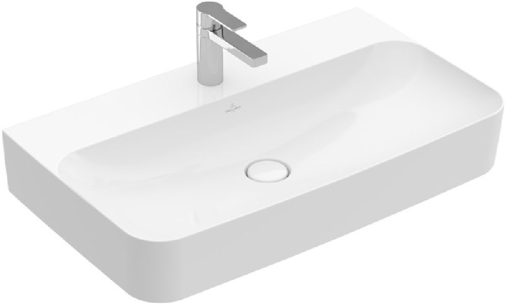 Darmowa Dostawa - Umywalka 80x47 cm prostokątna ścienna biała Villeroy & Boch Finion 416884R1