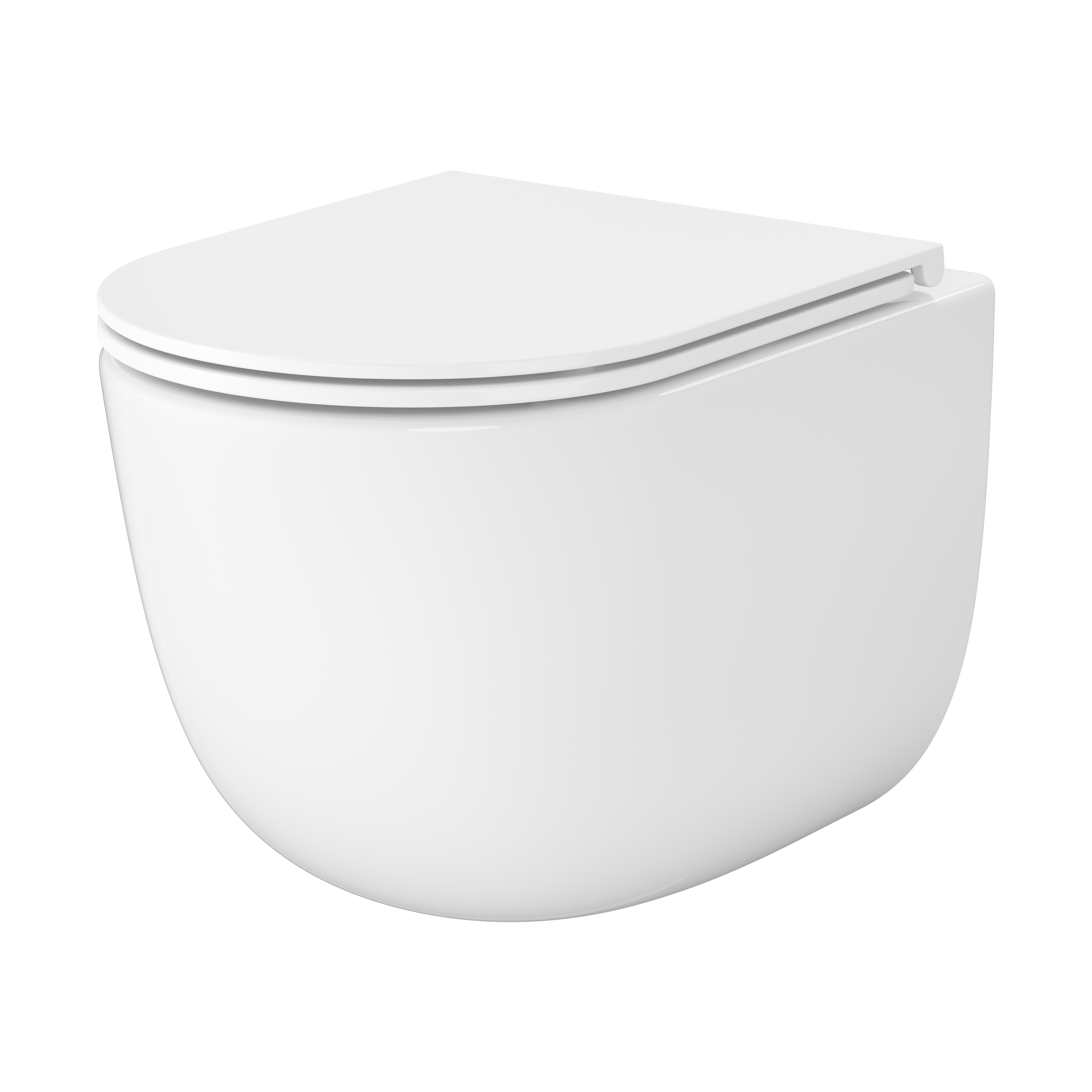 Darmowa Dostawa - Miska WC z deską wolnoopadającą wisząca bez kołnierza ze spłukiwaniem wirowym biały połysk Cersanit Remo S4035001