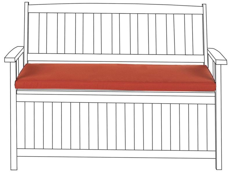 Poduszka na ławkę ogrodową Sovana 45 x 110 cm Bordowy 1 szt.