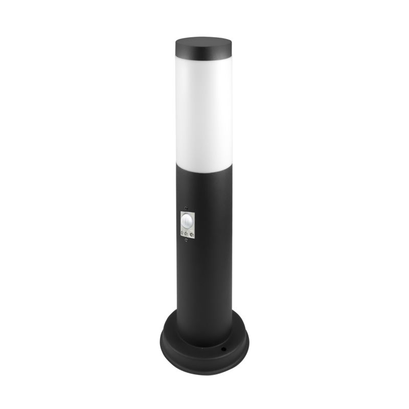 Lampa ogrodowa E27 LED MasterLED Manila 45cm z czujnikiem ruchu PIR IP44 stojąca czarna 1 szt.