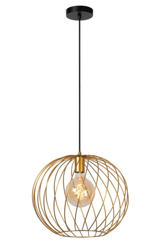 Lampa wisząca Lucide Danza 1521 mosiężna okrągła 40 cm nad stół 1xE27 x 40W 1 szt.