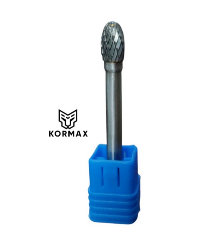 Frez pilnik obrotowy do metalu Kormax 8x13x58mm chwyt 6mm z węglika spiekanego TRE (EX0813M06) - 1 szt.