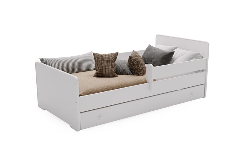 Łóżko dziecięce KOBI MAX z szufladą i barierką 160x80 1 szt.
