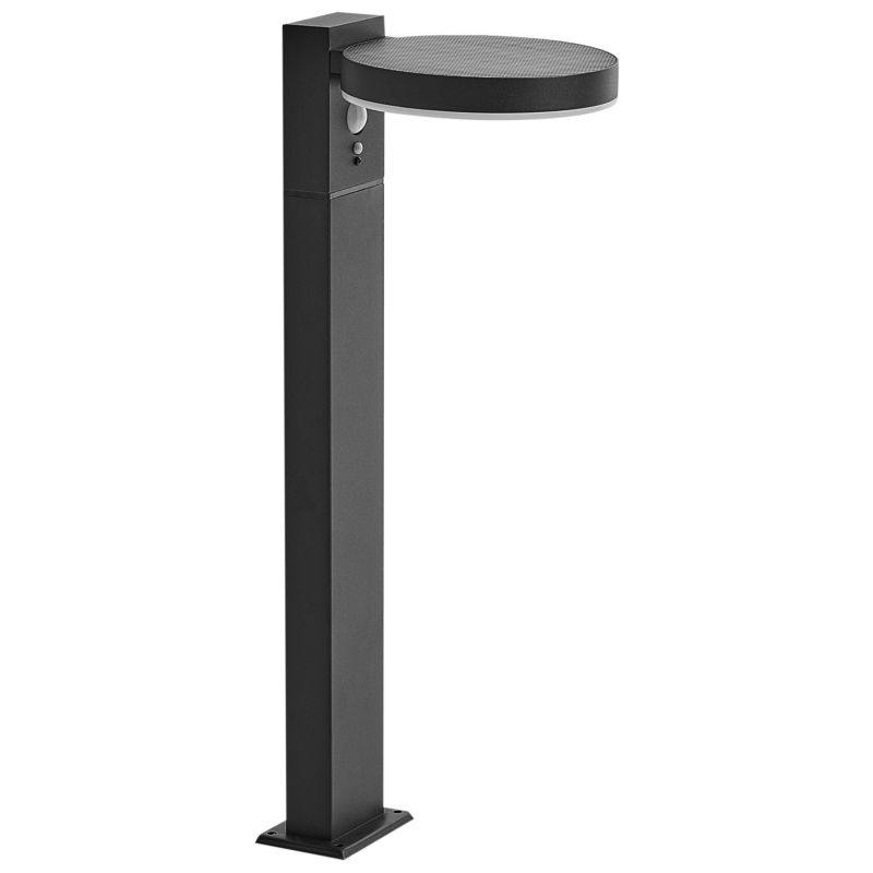 Lampa ogrodowa słupek solarna LED Parkers Z czujnikiem ruchu Czarny 1 szt.