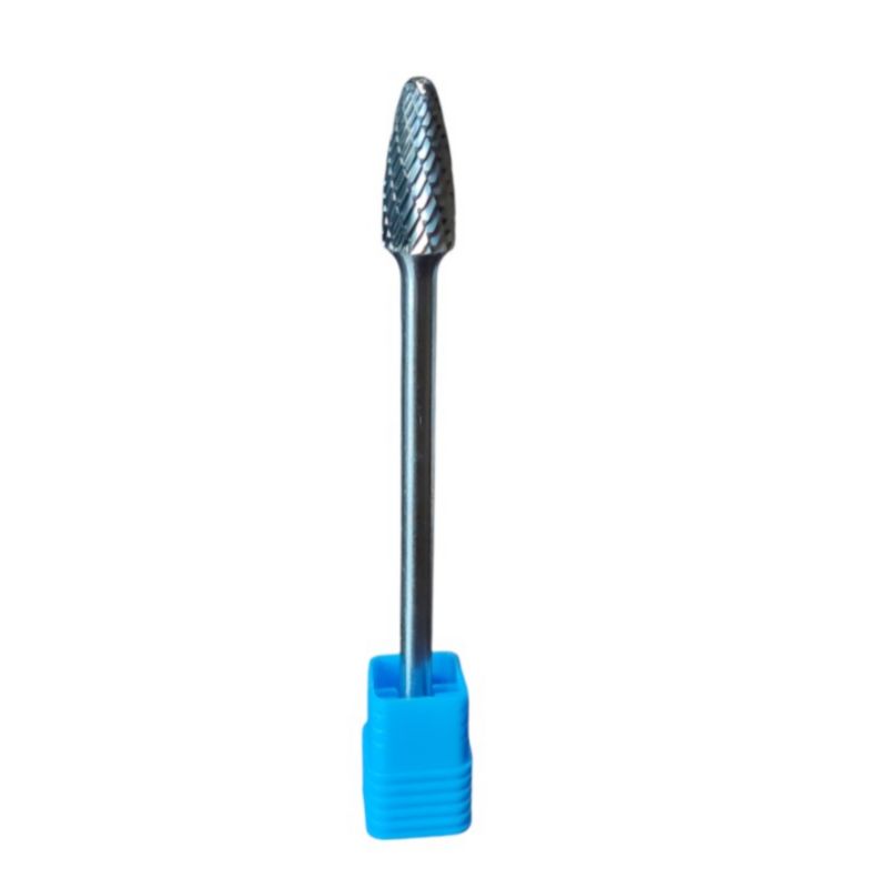 Frez pilnik obrotowy wydłużony ostrołukowy zaokrąglony Kormax 10x20x170x6mm do metalu z węglika RBF (SF61020-L6) - 1 szt.