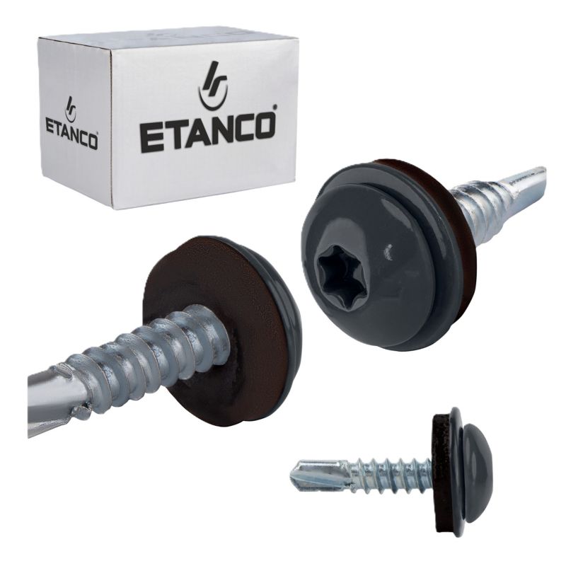 Wkręty samowiercące do metalu Etanco GT3 PH 4,8x22 mm RAL 7016 250szt