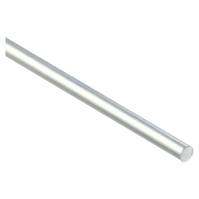 Sztanga okrągła Cezar 8 mm 1 m aluminium naturalne