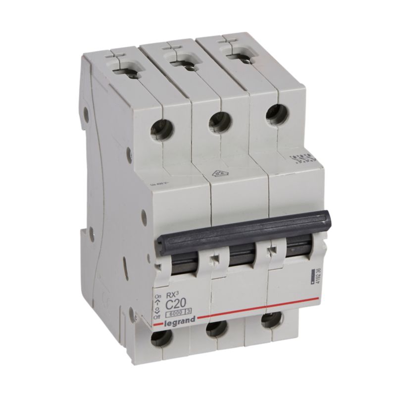 Wyłącznik nadprądowy Legrand RX3 S303 3P C 20A 6 kA 1 szt.