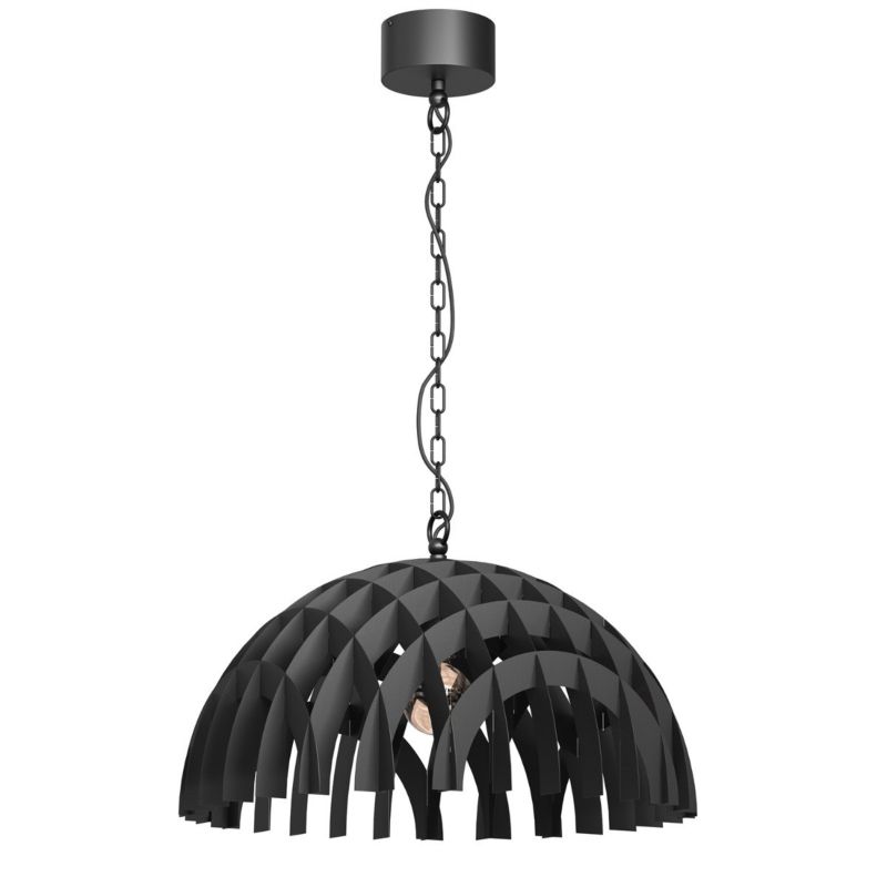 Lampa wisząca Luminex Space czarny matowy wym: 130 x 50 x 50 cm 1xE27 x 15W 1 szt.