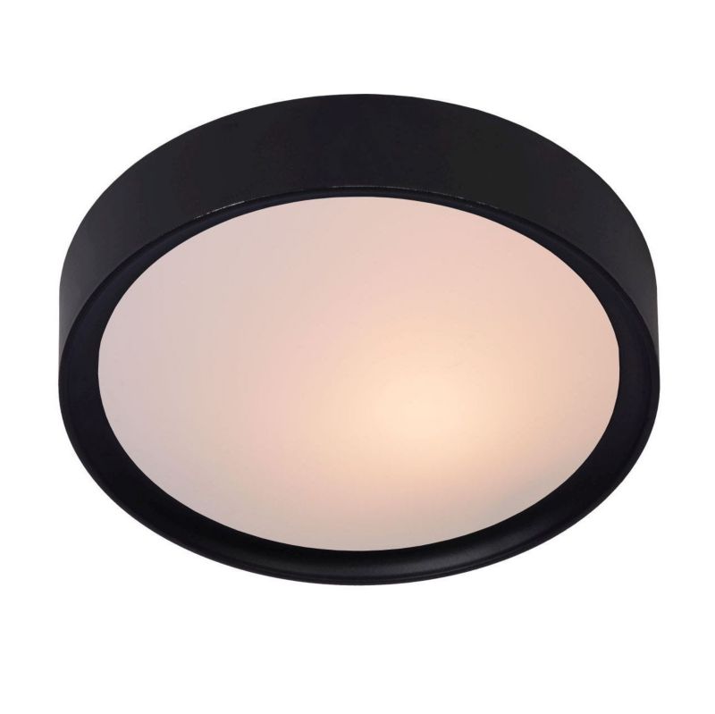 Plafon Lucide Lex czarno-biały 1 x E27 x 40W IP20 wym: 7 x 25 x 25 cm - 1 szt.