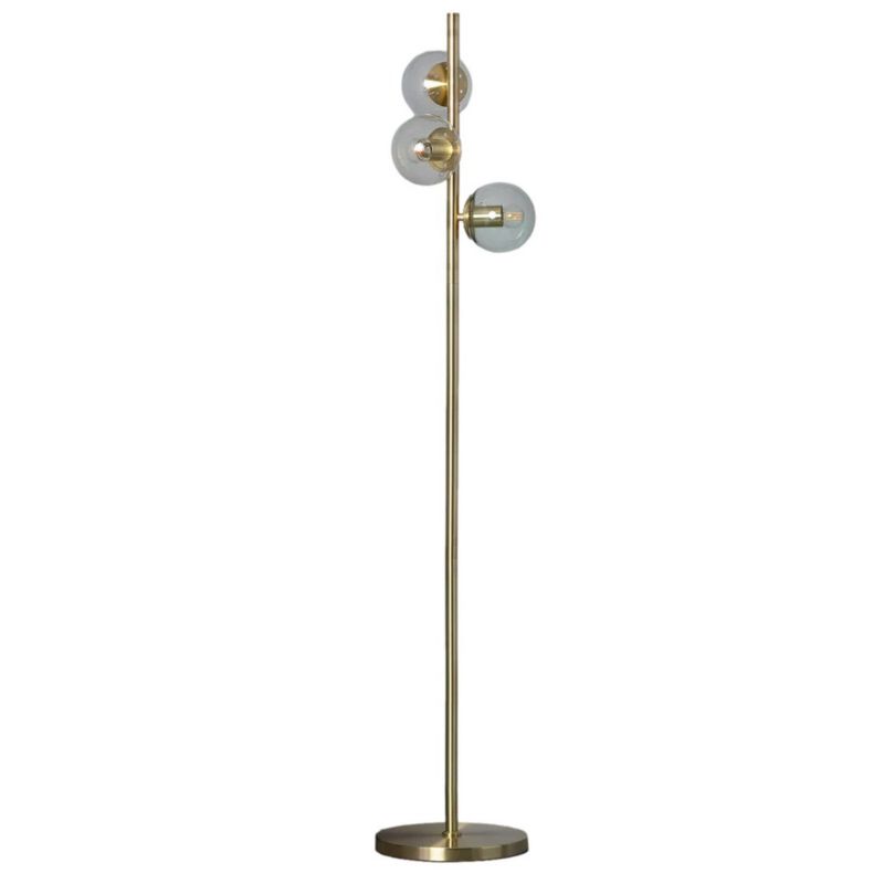 Lampa podłogowa stojąca Abruzzo Pugilla złota 3 x E27 x 40W wym: 152 x 36 x 36 cm - 1 szt.