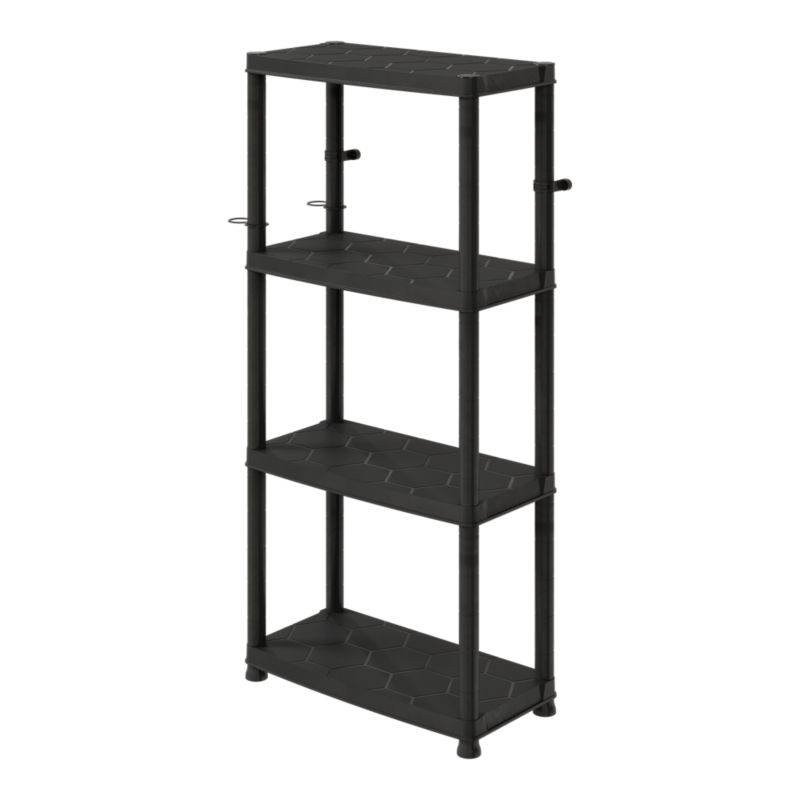 Regał plastikowy 130 x 60 x 30 cm 4 półki 25 kg