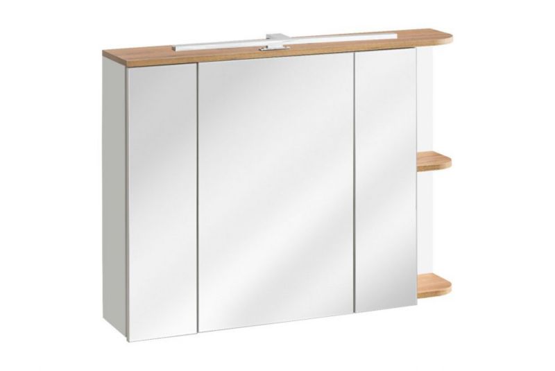Szafka Comad łazienkowa PLATINUM 840 94 cm biała z lustrem 1 szt