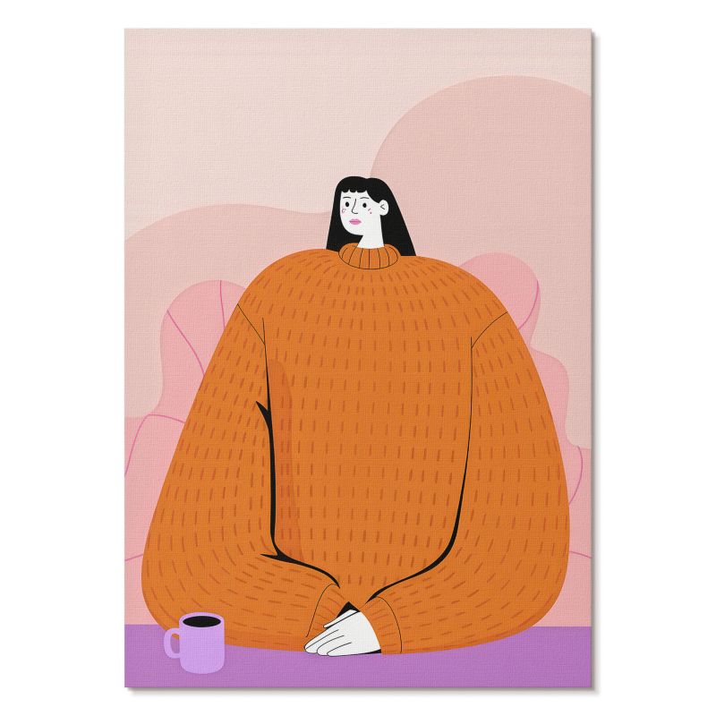 Obraz Plakat Canvas Tulup 42x59,4 cm (A2) Siedzenie z kawą Do salonu, sypialni, biura 1 szt.