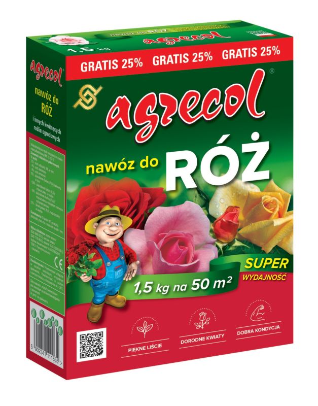 Nawóz do róż Agrecol 1,2 kg +25% gratis