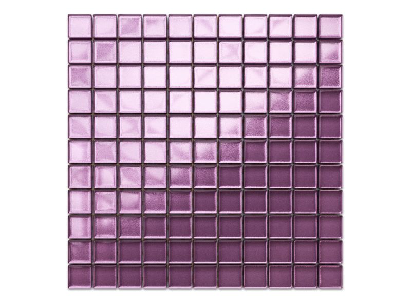Mozaika szklana Ilcom różowa wrzos metalik 30x30cm 1 szt.