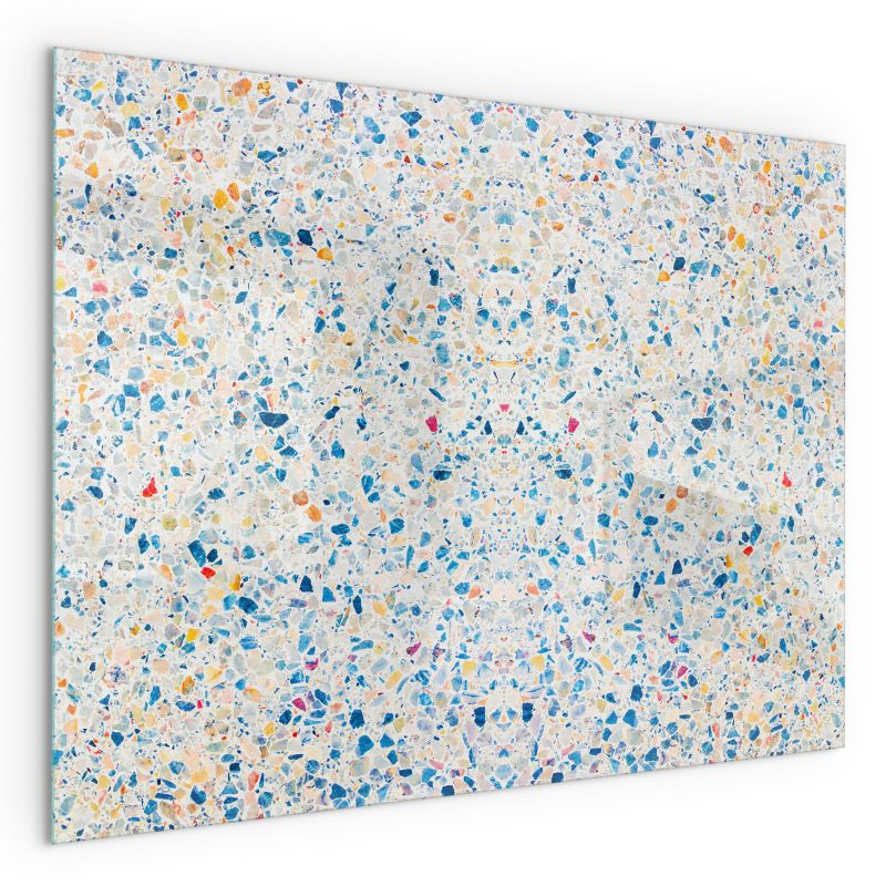 Szklana Podkładka Pod Kominek Prostokąt Wallfluent 80x60 cm Abstrakcyjna faktura 1 szt.