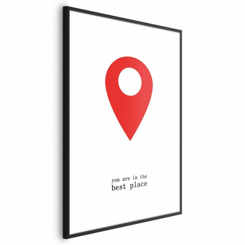 Plakat Artgeist The best place 21x30 cm z ramą czarną z marginesem 1 szt