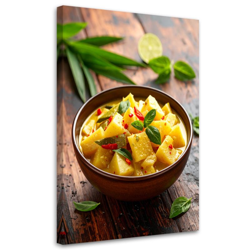 Obraz do kuchni jadalni Feeby Miska Bambus Curry 40x60cm 1szt