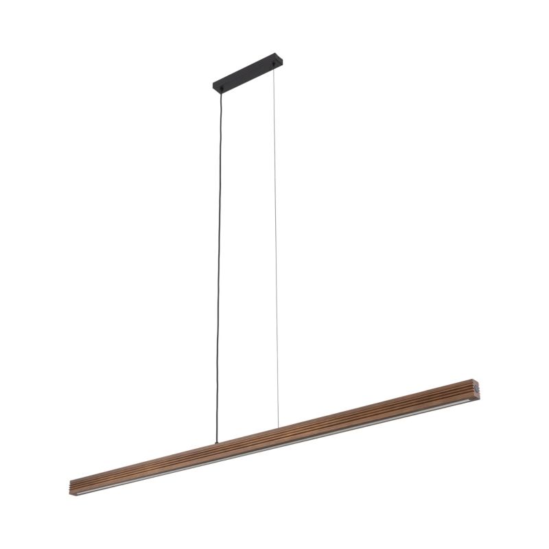 Lampa wisząca LED Tk Lighting Viga ryflowana drewniana belka Sosna Szczotkowana ściemniacz - 1szt.
