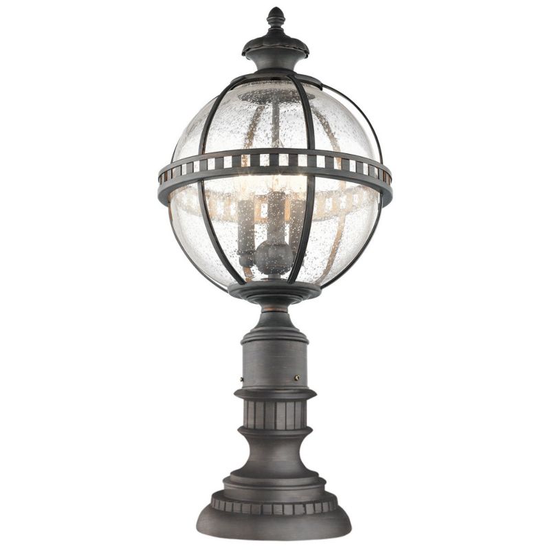 Lampa ogrodowa stojąca Kichler Halleron brązowa 3 x E14 x 40W IP44 wym: 69,6 x 30,5 x 30,5 cm - 1 szt.