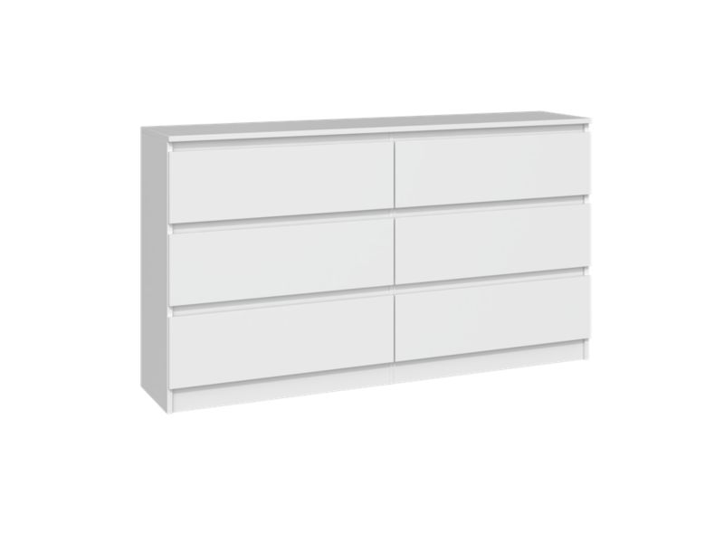 Komoda Topeshop Malwa M6 140 - Biel 40x138x75 cm 1 szt.