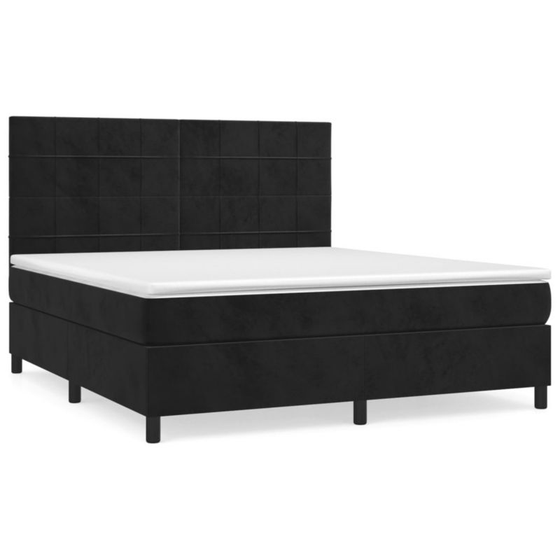 Łóżko kontynentalne WaszeMeble 160x200 cm czarne WM-3143033 1 szt.