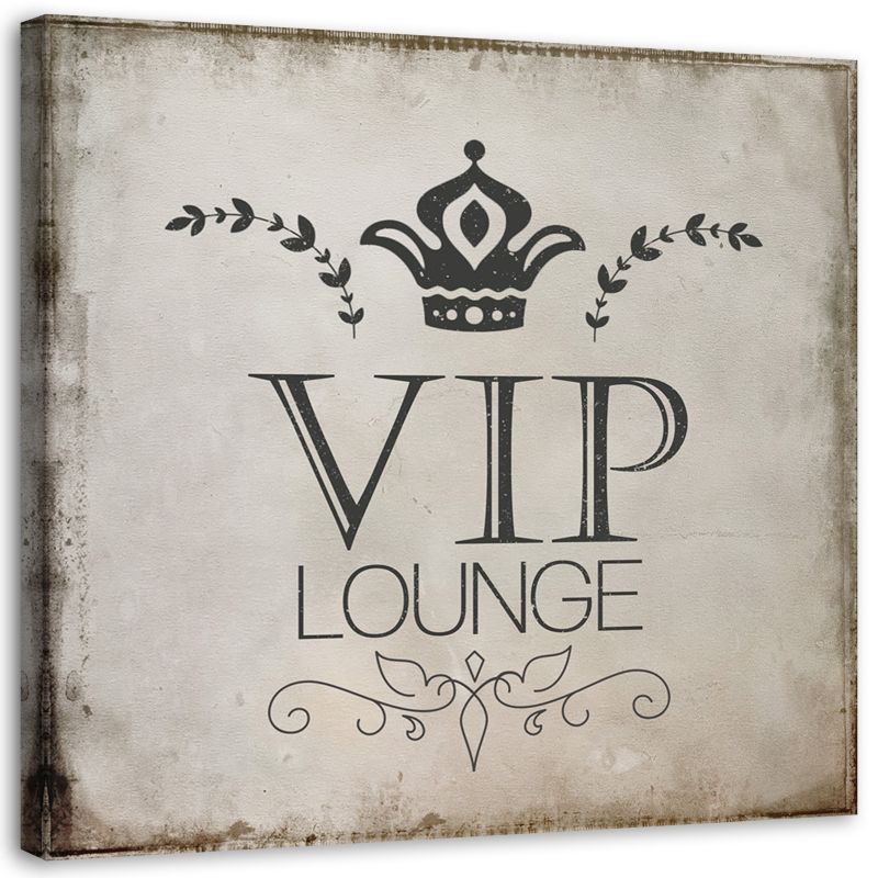 Obraz na płótnie Feeby Napis VIP lounge 20x20cm 1szt
