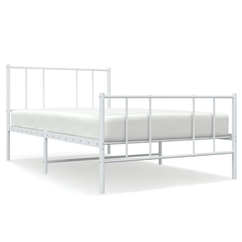 Łóżko metalowe WaszeMeble 107x203 cm biała WM-352543 1 szt.