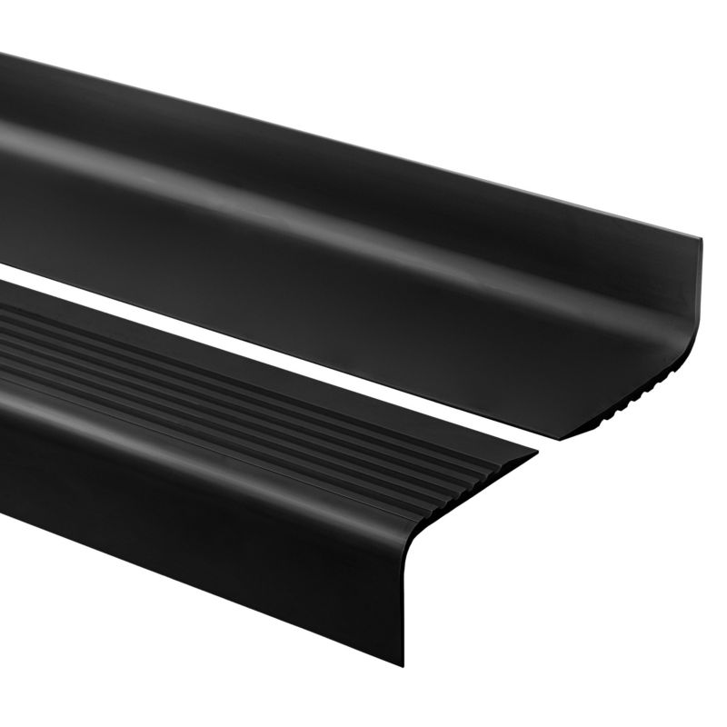 Profil schodowy PCV 70x40 mm QUEST, antypoślizgowy nosek schodowy - 150 cm, czarny
