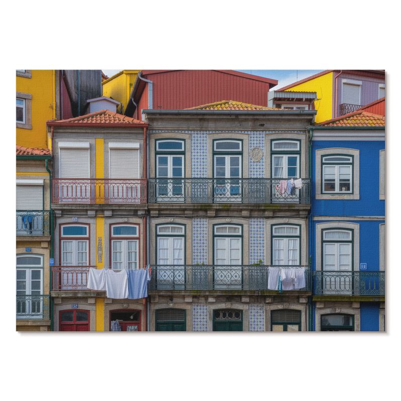 Obraz Plakat Canvas Tulup 42x29,7 cm (A3) Kolorowe kamienice Do salonu, przedpokoju, biura 1 szt.