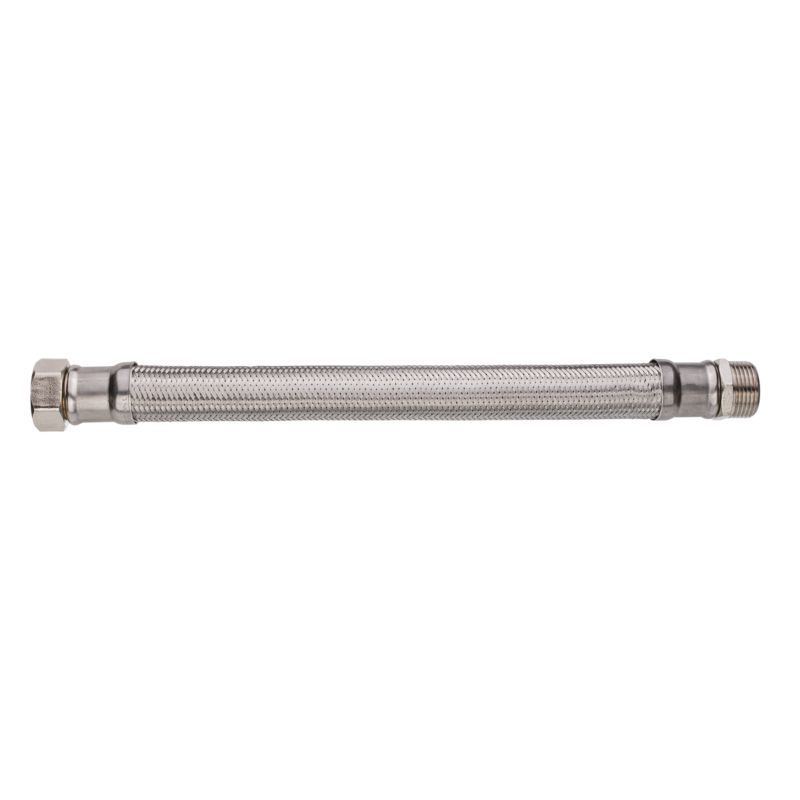 Wąż Wężyk Przyłączeniowy do Wody GW/GZ 1" x 1" 50 cm Stalowy INVENA 1 szt.