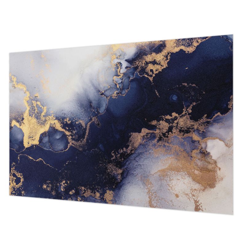 Tapeta Flizelinowa Z Nadrukiem Tulup 152x104 cm Granatowe Fale Do Salonu, Do Biura, Do Sypialni 1 szt.