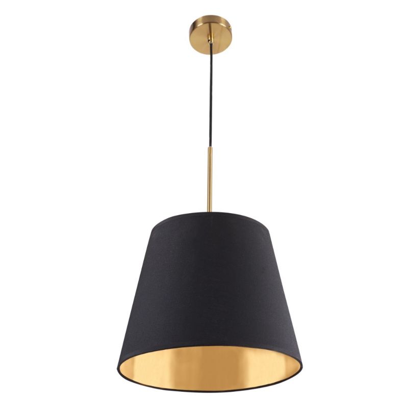 Lampa wisząca Polux Elen czarno-złota wym: 150 x 30 x 30 cm 1xE27 x 1 szt.