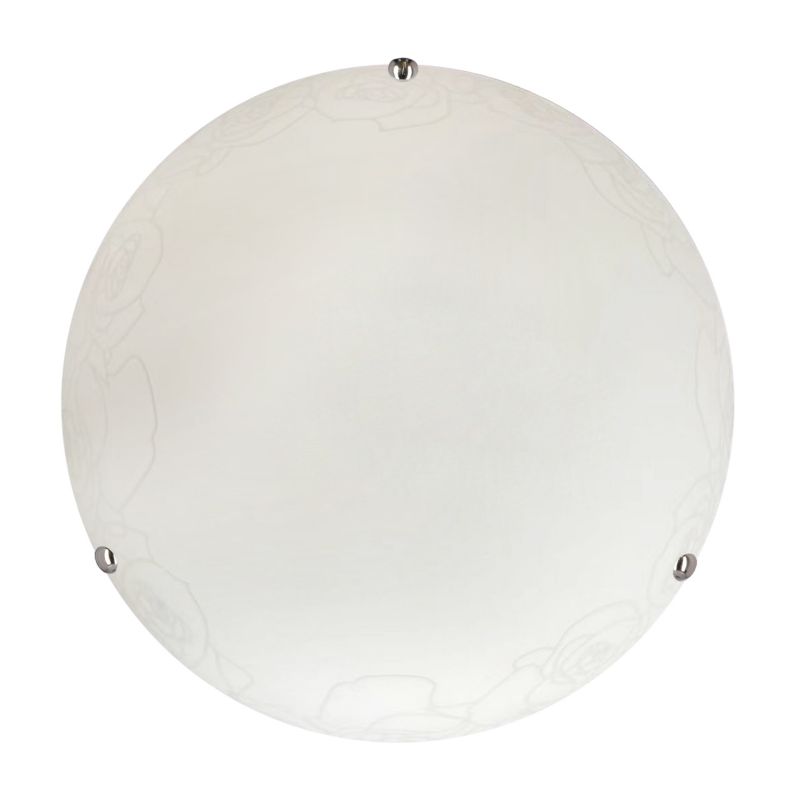 Plafon klosz ze wzorem Candellux Macari okrągły 30 cm biały 1xE27x60W IP20 - 1 szt.