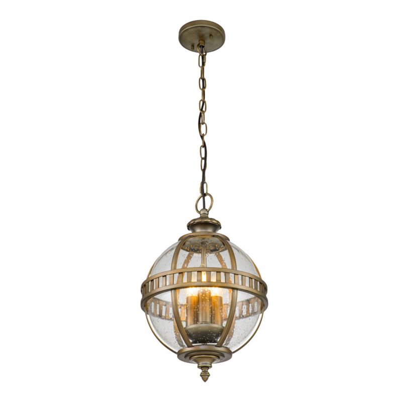 Lampa sufitowa zewnętrzna Kichler Halleron oksydowany brąz 3 x E14 x 40W IP44 wym: 236,2 x 30,5 x 30,5 cm - 1 szt.