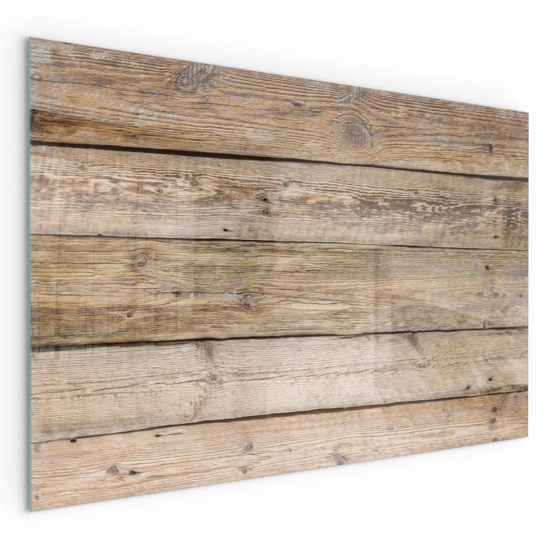 Szklana Podkładka Pod Kominek Prostokąt Wallfluent 100x70 cm Faktura drewnianych desek 1 szt.