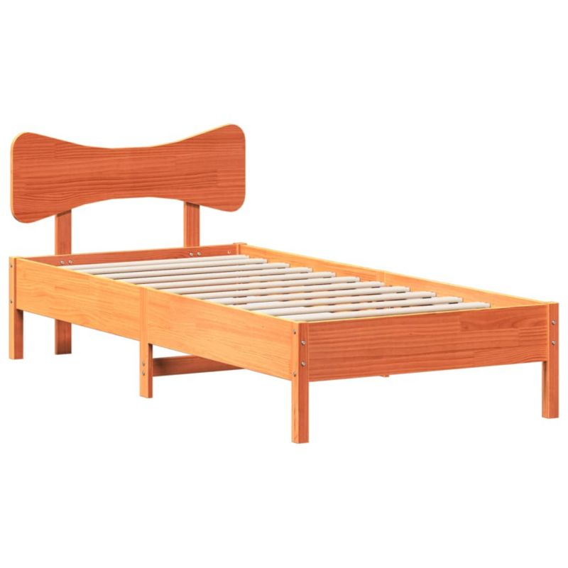 Łóżko drewniane WaszeMeble 75x190 cm brąz WM-3328258 1 szt.