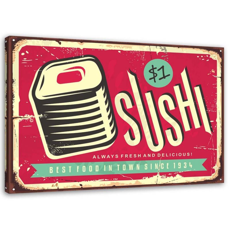 Obraz Feeby Retro sushi 120x80cm 1szt