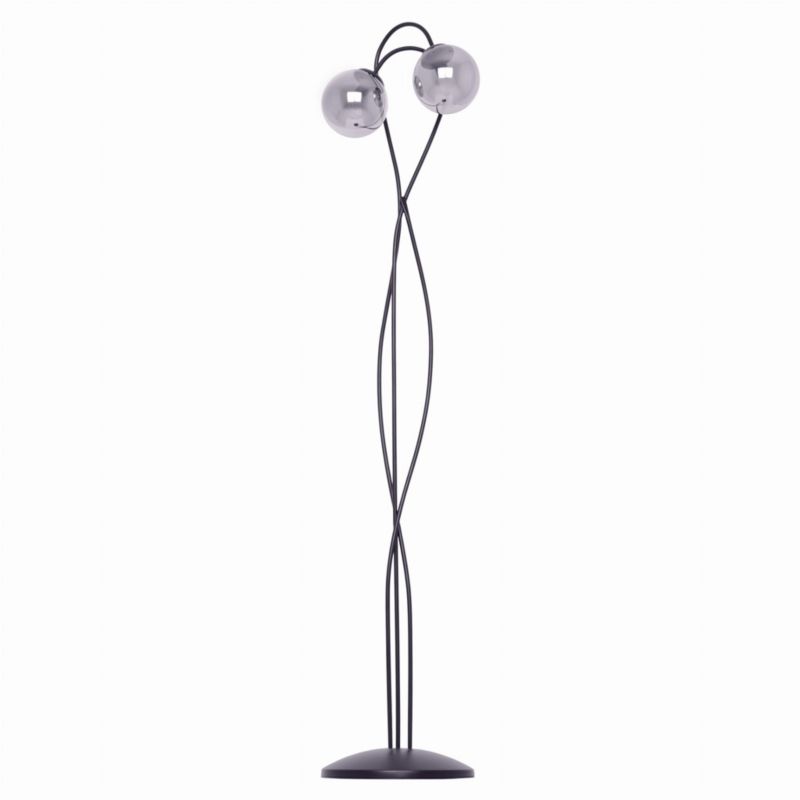 Lampa podłogowa stojąca Kaja Rubin czarno-grafitowa 2 x E14 x 40W wym: 155 x 30 x 30 cm - 1 szt.